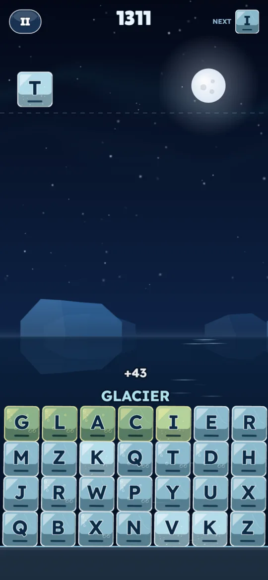 Wordberg screenshot: Any word in Endless